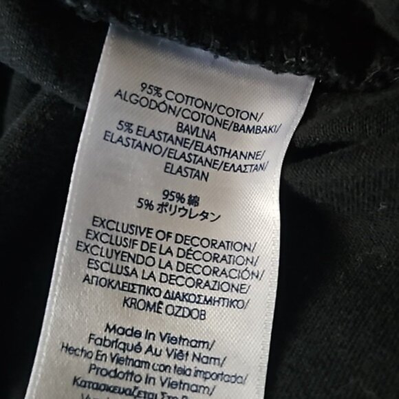 Chaps Mid Rise Straight Leg Pant Size 8 Women's Black Casual Preppy Pockets - Picture 9 of 9